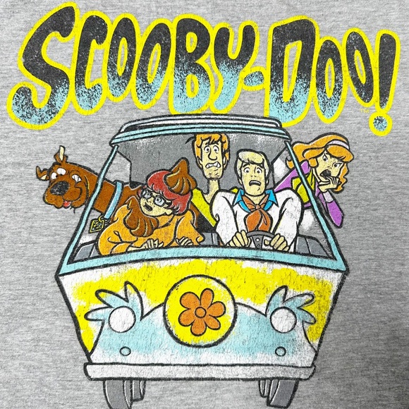 Scooby-Doo & The Gang Mystery Machine Graphic T-Shirt Grey Unisex Sz S - Picture 3 of 4